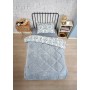 ETE HOMETEX TEK KİŞİLİK LÜX WELSOFT YORGAN SETİ AKSU GRİ 155X215CM 8696474231932